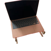 Load image into Gallery viewer, Support de bureau en bambou pour ordinateur – design ergonomique et écologique