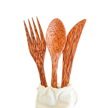 Load image into Gallery viewer, Cutlery Set I Palm Wood