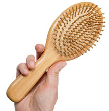 Load image into Gallery viewer, Brosse à cheveux en bambou, zéro waste, zéro déchet, eco-trendy, vegan