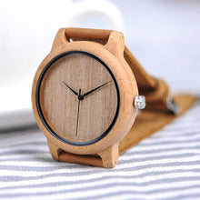 Charger l'image dans la galerie, Montre en Bambou l Quartz Suisse