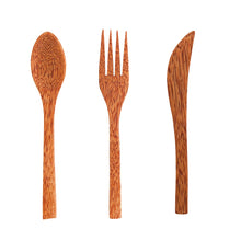 Load image into Gallery viewer, Cutlery Set I Palm Wood
