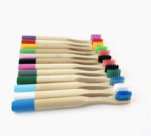 Charger l&#39;image dans la galerie, Kit 10 coloris Brosses à Dents Enfant I Bambou
